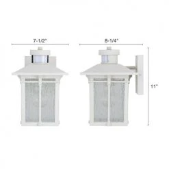 Coupon ✨ Patriot Lighting® Wren White Outdoor Motion Sensing Wall Light ✨ -Patriot Light Store 3561223 Alt6