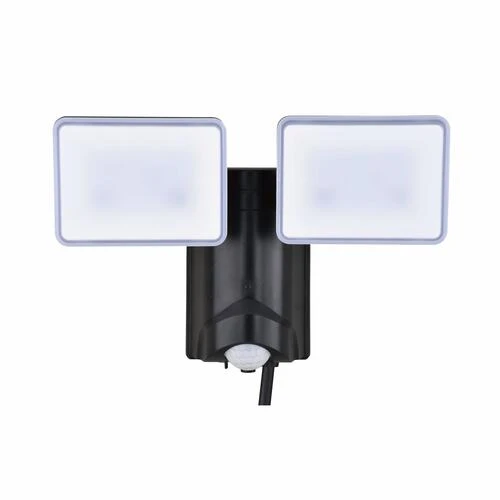 Cheap ✨ Patriot Lighting® Black LED Dual Head Plug-in Motion Sensor Outdoor Security Flood Light 🤩 3 Cheap ✨ Patriot Lighting® Black LED Dual Head Plug-in Motion Sensor Outdoor Security Flood Light 🤩