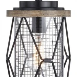 Wholesale ✨ Patriot Lighting® Elegant Home Bodhi Black & Replica Wood Outdoor Pendant Light ✨ -Patriot Light Store 3563823 Alt2