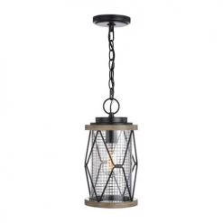 Wholesale ✨ Patriot Lighting® Elegant Home Bodhi Black & Replica Wood Outdoor Pendant Light ✨