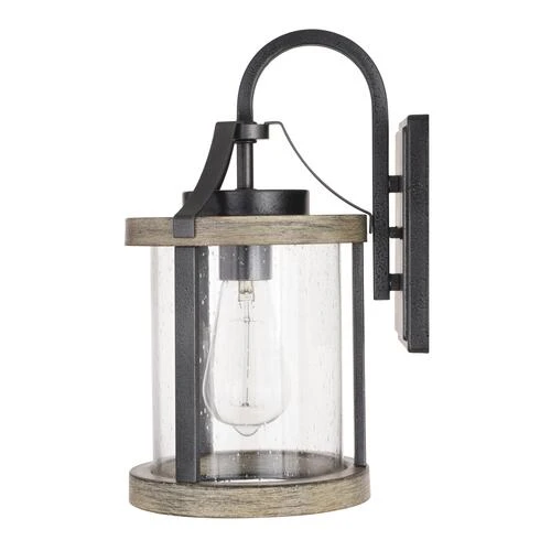 Promo ✨ Patriot Lighting® Elegant Home Brooklyn Natural Iron & Distressed Faux Wood Outdoor Wall Light 🔔 5 Promo ✨ Patriot Lighting® Elegant Home Brooklyn Natural Iron & Distressed Faux Wood Outdoor Wall Light 🔔 - Image 3