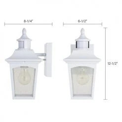 New 🎉 Patriot Lighting® Dualux Eloise II White Motion Sensor Outdoor Security Wall Light 🔥 17 New 🎉 Patriot Lighting® Dualux Eloise II White Motion Sensor Outdoor Security Wall Light 🔥 -Patriot Light Store 3563840 Alt3
