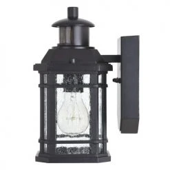 Cheap ✔️ Patriot Lighting® Dualux Elizabeth II Textured Black Motion Sensor Outdoor Security Wall Light ⭐ -Patriot Light Store 3563841 Alt7