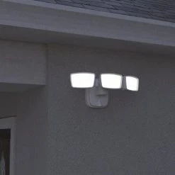 Best reviews of 😀 Patriot Lighting® Dualux White LED Triple Head Dusk-to-Dawn Outdoor Security Flood Light ✨ -Patriot Light Store 3569424 Alt9