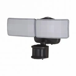 Cheap ⭐ Patriot Lighting® Dualux Bronze LED Dual Head Motion Sensor Outdoor Security Flood Light ⌛ -Patriot Light Store 3569430 Alt2