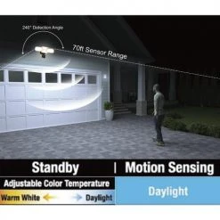 Brand new ✨ Patriot Lighting® Dualux Bronze LED 4-Head Motion Sensor Outdoor Security Flood Light 🧨 -Patriot Light Store 3569447 Alt9