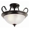 Budget 🧨 Patriot Lighting® Arabella Oil-Rubbed Bronze 3-Light Semi-Flush Mount Ceiling Light 🎁 -Patriot Light Store 736916610797