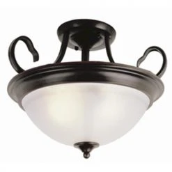 Budget 🧨 Patriot Lighting® Arabella Oil-Rubbed Bronze 3-Light Semi-Flush Mount Ceiling Light 🎁