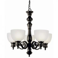Best Sale 😍 Patriot Lighting® Arabella 5-Light Oil Rubbed Bronze Chandelier ❤️
