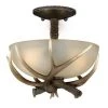 Brand new 😀 Patriot Lighting® Yoho Black Walnut Antler Semi-Flush Mount Ceiling Light ✨ -Patriot Light Store C0014