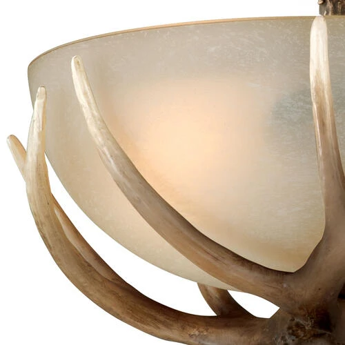 Brand new 😀 Patriot Lighting® Yoho Black Walnut Antler Semi-Flush Mount Ceiling Light ✨ 5 Brand new 😀 Patriot Lighting® Yoho Black Walnut Antler Semi-Flush Mount Ceiling Light ✨ - Image 3