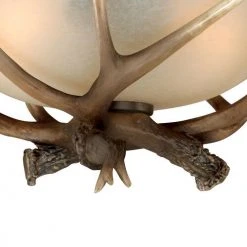 Brand new 😀 Patriot Lighting® Yoho Black Walnut Antler Semi-Flush Mount Ceiling Light ✨ 9 Brand new 😀 Patriot Lighting® Yoho Black Walnut Antler Semi-Flush Mount Ceiling Light ✨ -Patriot Light Store C0014 3