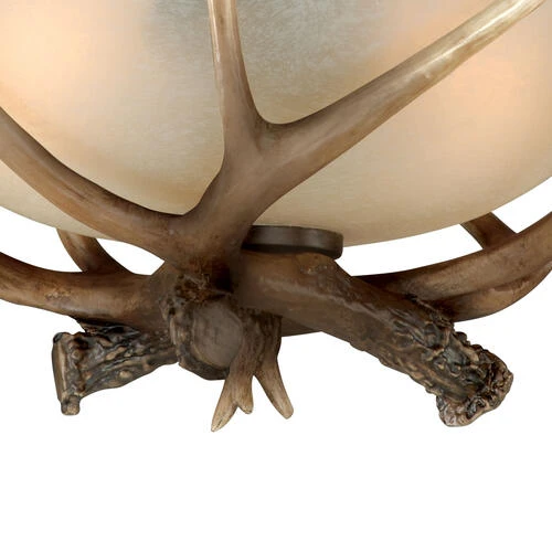 Brand new 😀 Patriot Lighting® Yoho Black Walnut Antler Semi-Flush Mount Ceiling Light ✨ 6 Brand new 😀 Patriot Lighting® Yoho Black Walnut Antler Semi-Flush Mount Ceiling Light ✨ - Image 4