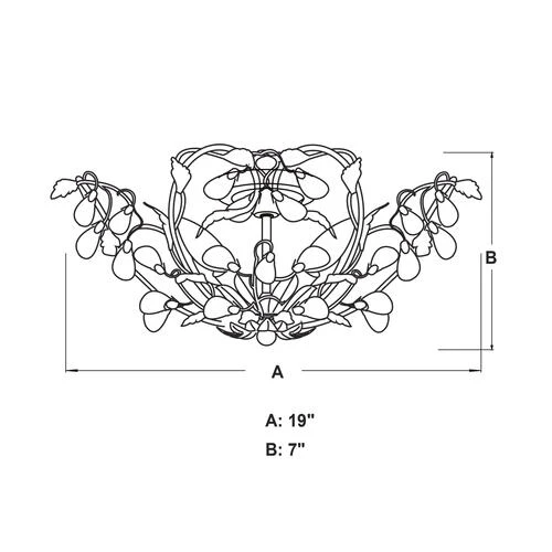 New ✔️ Patriot Lighting® Jardin Bronze Semi-Flush Mount Ceiling Light 🌟 7 New ✔️ Patriot Lighting® Jardin Bronze Semi-Flush Mount Ceiling Light 🌟 - Image 5