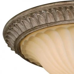Brand new 😀 Patriot Lighting® Avenant French Bronze 3 Light Flush Mount Ceiling Light ⌛ -Patriot Light Store C0081 1