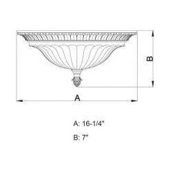 Brand new 😀 Patriot Lighting® Avenant French Bronze 3 Light Flush Mount Ceiling Light ⌛ -Patriot Light Store C0081 DWG