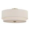 Discount ✔️ Patriot Lighting® Burnaby Matte Brass 4 Light Semi-Flush Mount Ceiling Light ⌛