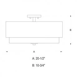 Discount ✔️ Patriot Lighting® Burnaby Matte Brass 4 Light Semi-Flush Mount Ceiling Light ⌛ -Patriot Light Store C0112 DWG