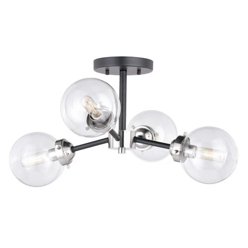Coupon ⌛ Patriot Lighting® Orbit Satin Nickel 4 Light Semi-Flush Mount Ceiling Light 😍 3 Coupon ⌛ Patriot Lighting® Orbit Satin Nickel 4 Light Semi-Flush Mount Ceiling Light 😍