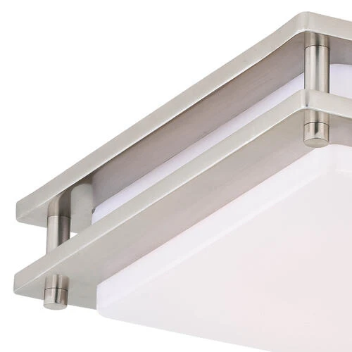 Flash Sale 😀 Patriot Lighting® Horizon Satin Nickel Flush Mount Ceiling Light 👍 4 Flash Sale 😀 Patriot Lighting® Horizon Satin Nickel Flush Mount Ceiling Light 👍 - Image 2