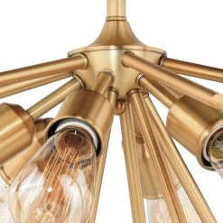 New 🔔 Patriot Lighting® Estelle Nautral Brass 6 Light Semi-Flush Mount Ceiling Light ✔️ 9 New 🔔 Patriot Lighting® Estelle Nautral Brass 6 Light Semi-Flush Mount Ceiling Light ✔️ -Patriot Light Store C0162 2