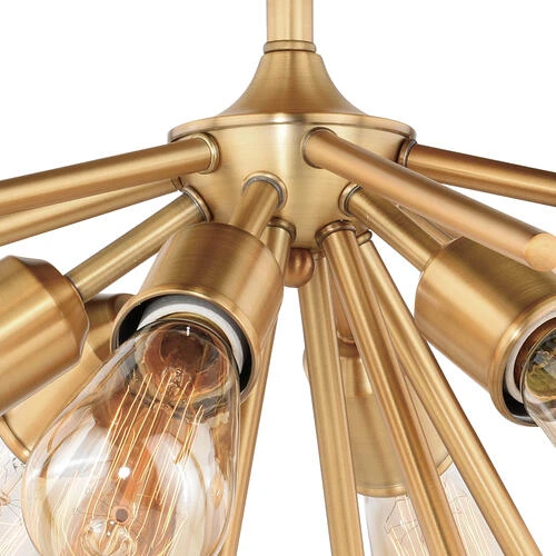 New 🔔 Patriot Lighting® Estelle Nautral Brass 6 Light Semi-Flush Mount Ceiling Light ✔️ 5 New 🔔 Patriot Lighting® Estelle Nautral Brass 6 Light Semi-Flush Mount Ceiling Light ✔️ - Image 3