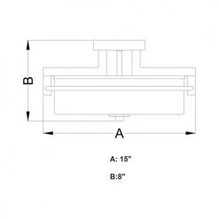 Buy 💯 Patriot Lighting® Addison Satin Nickel Semi-Flush Mount Ceiling Light 👏 -Patriot Light Store C0170 DWG