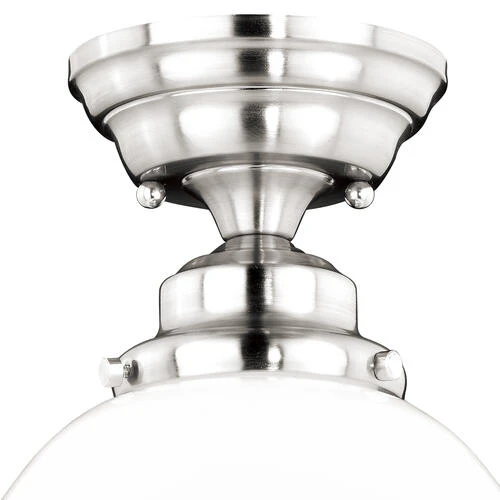 Buy 😍 Patriot Lighting® Huntley Satin Nickel Semi-Flush Mount Ceiling Light ⭐ 4 Buy 😍 Patriot Lighting® Huntley Satin Nickel Semi-Flush Mount Ceiling Light ⭐ - Image 2