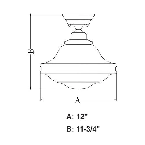 Buy 😍 Patriot Lighting® Huntley Satin Nickel Semi-Flush Mount Ceiling Light ⭐ 6 Buy 😍 Patriot Lighting® Huntley Satin Nickel Semi-Flush Mount Ceiling Light ⭐ - Image 4