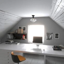 Top 10 ✔️ Patriot Lighting® Huntley Oil Rubbed Bronze Semi-Flush Mount Ceiling Light ✨ -Patriot Light Store C0177 L1