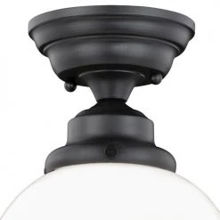 Cheap ✨ Patriot Lighting® Huntley Oil Rubbed Bronze Semi-Flush Mount Ceiling Light ❤️ -Patriot Light Store C0178 1