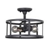 Best Pirce 🌟 Patriot Lighting® Akron Oil Rubbed Bronze Semi-Flush Mount Ceiling Light 😀 -Patriot Light Store C0186