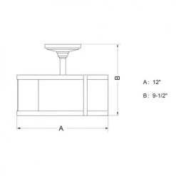 Best Pirce 🌟 Patriot Lighting® Akron Oil Rubbed Bronze Semi-Flush Mount Ceiling Light 😀 -Patriot Light Store C0186 DWG