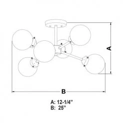 Deals ❤️ Patriot Lighting® Orbit Oil Rubbed Bronze Semi-Flush Mount Ceiling Light 😉 -Patriot Light Store C0193 DWG