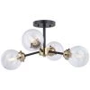 Discount 😍 Patriot Lighting® Orbit Oil Rubbed Bronze 4 Light Semi-Flush Mount Ceiling Light 🛒 -Patriot Light Store C0194