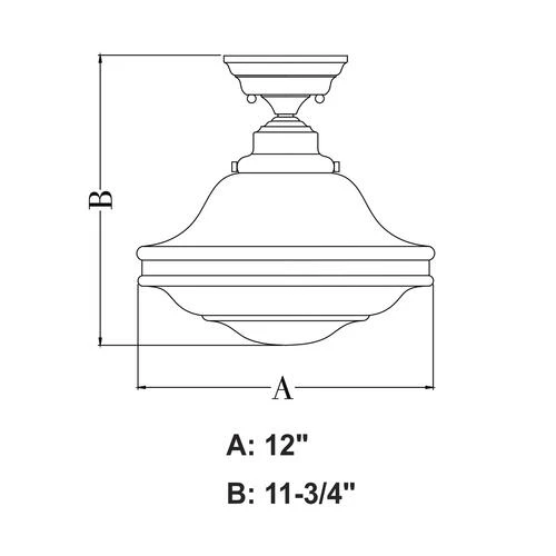 Best Sale ⭐ Patriot Lighting® Huntley Satin Nickel Semi-Flush Mount Ceiling Light 👍 8 Best Sale ⭐ Patriot Lighting® Huntley Satin Nickel Semi-Flush Mount Ceiling Light 👍 - Image 6