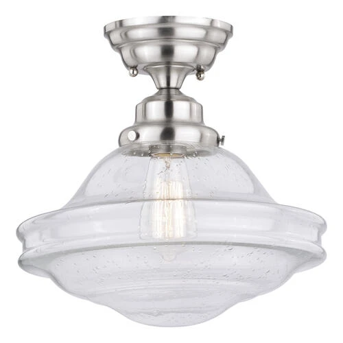 Best Sale ⭐ Patriot Lighting® Huntley Satin Nickel Semi-Flush Mount Ceiling Light 👍 3 Best Sale ⭐ Patriot Lighting® Huntley Satin Nickel Semi-Flush Mount Ceiling Light 👍