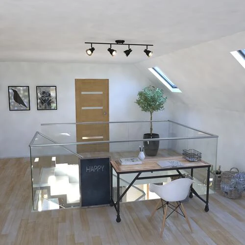 Budget 🔔 Patriot Lighting® Fairhaven Textured Black Flush Mount Ceiling Light ✨ 7 Budget 🔔 Patriot Lighting® Fairhaven Textured Black Flush Mount Ceiling Light ✨ - Image 5