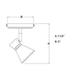 Hot Sale 🛒 Patriot Lighting® Alto Brushed Nickel LED Flush Mount Ceiling Light ❤️ -Patriot Light Store C0218 DWG