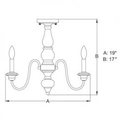 Wholesale ✔️ Patriot Lighting® Georgetown Oil Burnished Bronze Semi-Flush Mount Ceiling Light ✨ -Patriot Light Store C0225 DWG