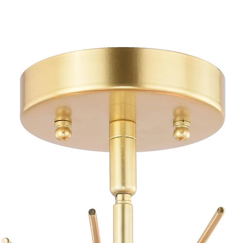 Discount 🎉 Patriot Lighting® Nikko Gold Semi-Flush Mount Ceiling Light ✨ 4 Discount 🎉 Patriot Lighting® Nikko Gold Semi-Flush Mount Ceiling Light ✨ - Image 2