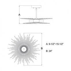 Discount 🎉 Patriot Lighting® Nikko Gold Semi-Flush Mount Ceiling Light ✨ 13 Discount 🎉 Patriot Lighting® Nikko Gold Semi-Flush Mount Ceiling Light ✨ -Patriot Light Store C0228 DWG