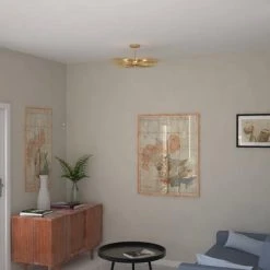 Discount 🎉 Patriot Lighting® Nikko Gold Semi-Flush Mount Ceiling Light ✨ 11 Discount 🎉 Patriot Lighting® Nikko Gold Semi-Flush Mount Ceiling Light ✨ -Patriot Light Store C0228 L1