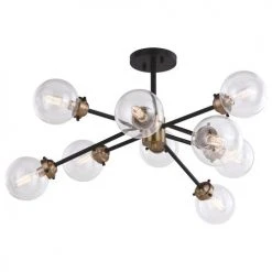 Top 10 🔥 Patriot Lighting® Orbit Oil Rubbed Bronze 9 Light Semi-Flush Mount Ceiling Light ✨
