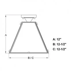 Cheap ⭐ Patriot Lighting® Tremont Matte Black Semi-Flush Mount Ceiling Light 👍 -Patriot Light Store C0240 DWG