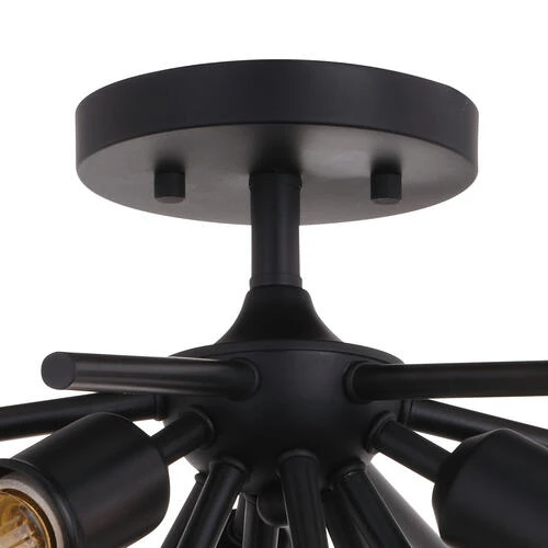 Discount ⭐ Patriot Lighting® Estelle Matte Black 3 Light Semi-Flush Mount Ceiling Light ✔️ 4 Discount ⭐ Patriot Lighting® Estelle Matte Black 3 Light Semi-Flush Mount Ceiling Light ✔️ - Image 2