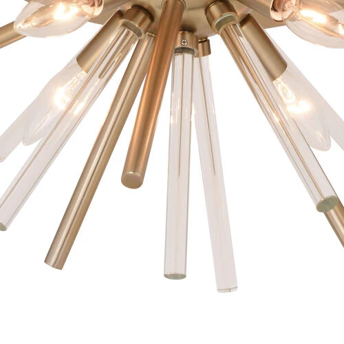 Outlet 🔥 Patriot Lighting® Aria Natural Brass Flush Mount Ceiling Light 👍 5 Outlet 🔥 Patriot Lighting® Aria Natural Brass Flush Mount Ceiling Light 👍 - Image 3