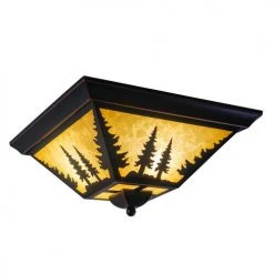 Outlet ⌛ Patriot Lighting® Yosemite Burnished Bronze Flush Mount Ceiling Light 🥰