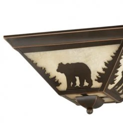 Coupon 🤩 Patriot Lighting® Bozeman Burnished Bronze Flush Mount Ceiling Light 😍 -Patriot Light Store CC55714BBZ 1