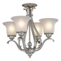 Coupon 🌟 Patriot Lighting® Monrovia Brushed Nickel 4 Light Chandelier 🔥 8 Coupon 🌟 Patriot Lighting® Monrovia Brushed Nickel 4 Light Chandelier 🔥 -Patriot Light Store CH35404BN 1